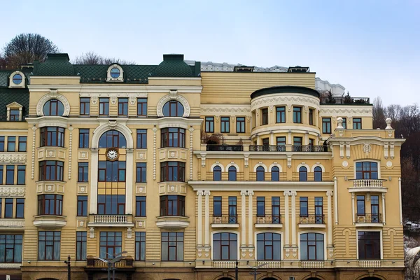 Kiev edifícios fachada — Fotografia de Stock