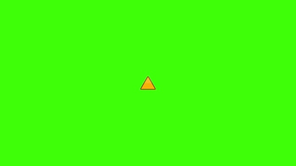 The international hazard or warning signs are recognizable symbols designed to warn about dangerous situations. — Stock Footage International Hazard Warning Signs Recognizable Symbols Designed Warn Dangerous Situations Stock Video