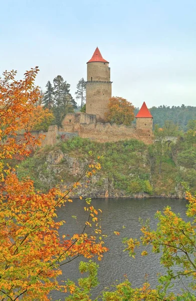 捷克共和国的石子兹维科夫城堡 — 图库照片