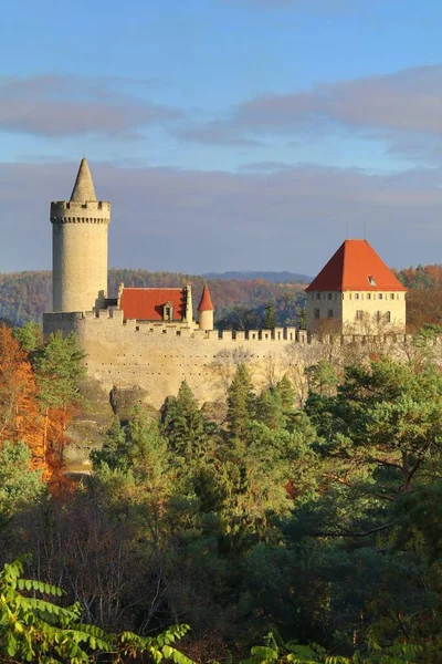 Kamienny Zamek Kokorin Czechach — Zdjęcie stockowe