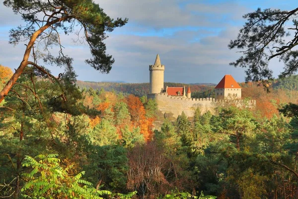 Castello Kokorin Sassoso Nella Repubblica Ceca — Foto Stock