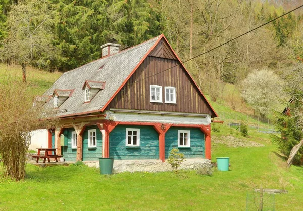 Schönes Traditionelles Ferienhaus Der Tschechischen Republik — Stockfoto