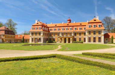 Çek Cumhuriyeti 'ndeki Rajec nad Svitavou kalesi