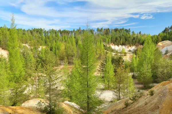 捷克共和国Rudice村附近的彩虹砂采石场 — 图库照片
