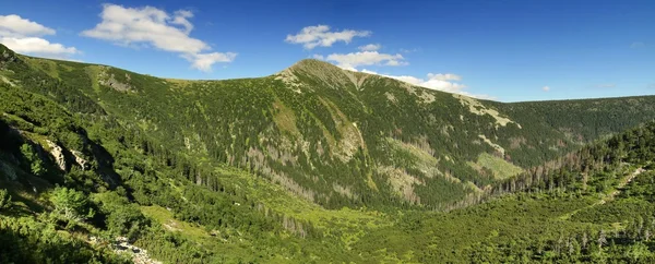 Panorama con Snezka montaña — Foto de Stock