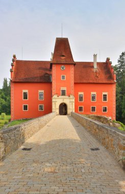 Bohemya 'daki güzel Cervena Lhota kalesi.