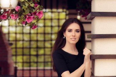 güzel yaz kadın portresi  