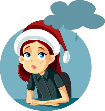 Üzgün ve Bunalımlı Kız Noel 'i Yalnız Geçiriyor