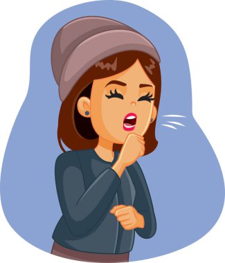Solunum Hastalığı Olan Kadın Öksürüyor