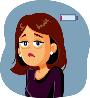 Yorgun ve Uykulu Kadın Yorgun ve Uykulu