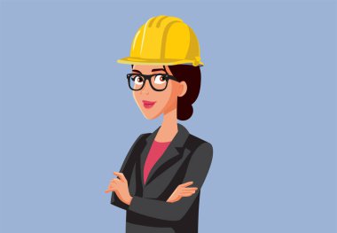 Sert Şapka Giyen Kadın Müteahhit