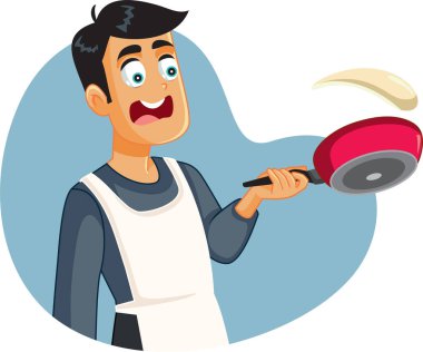 Erkek Ev Aşçısı Pankek Değiştirmekte Başarısız
