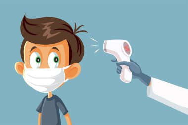 Çocuk Sıcaklığını Ölçüyor