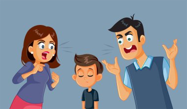 Ebeveynler Çocuk Vektörü İllüzyonuna Bağırıyor