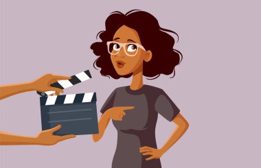Afrikalı Kadın Oyuncu Sette Film Çekiyor