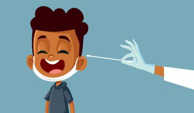 Küçük Afrikalı Çocuk Covid-19 için test ediliyor