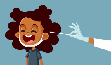 Üzgün Afrikalı Genç Kız Vektör İllüstrasyonu