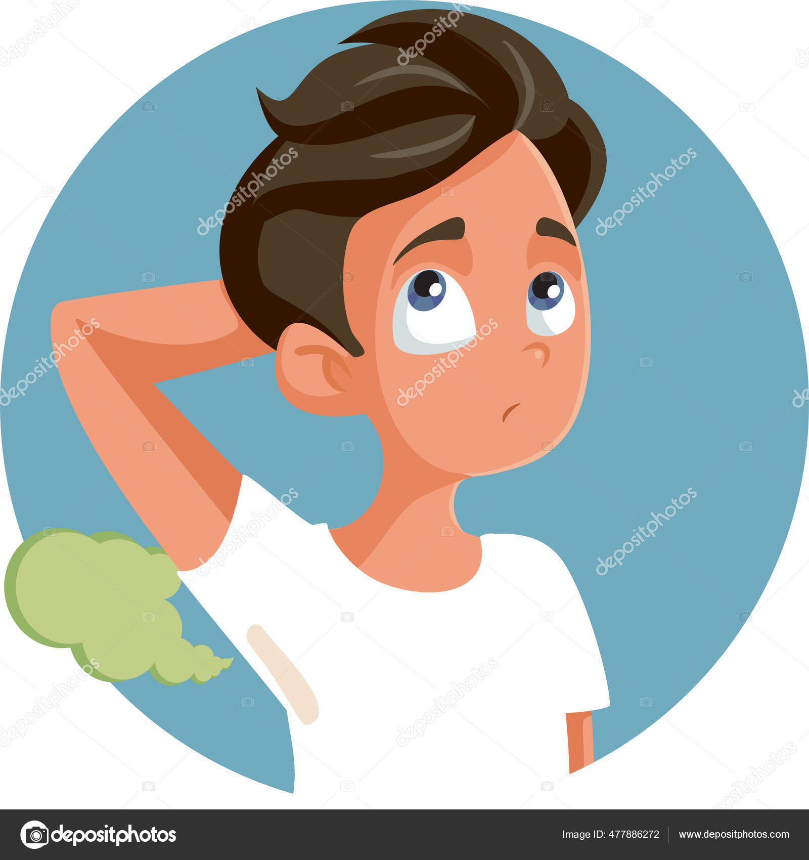 Sweaty guy cartoon Vector Art Stock Images | Depositphotos