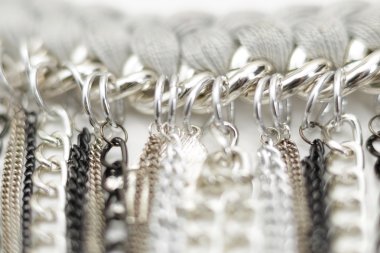Silver Chains Metallic Necklace