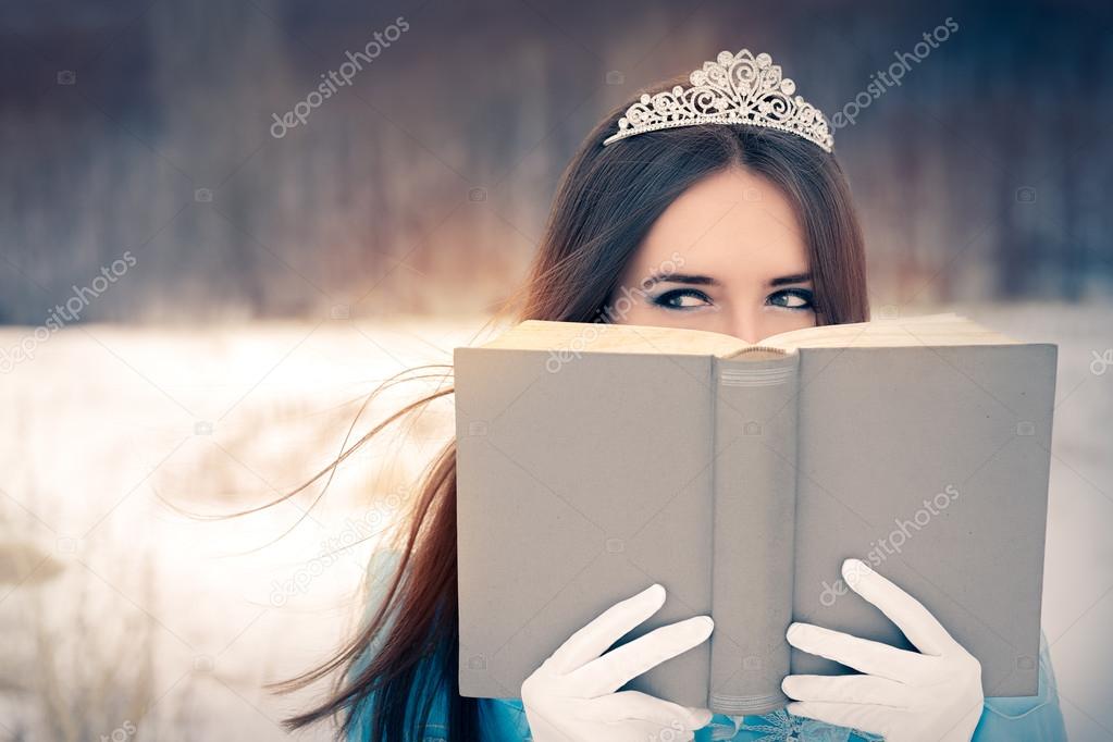 Snow Queen Reading a Book