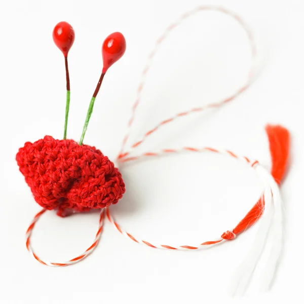 Crochet Flower Handmade Decorative Object — Stock Photo, Image