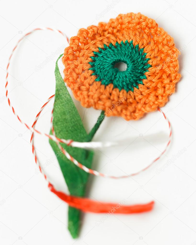 Crochet Flower Handmade Decorative Object