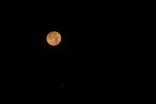 Vollmond in der Nacht für Hintergrund — Stockfoto