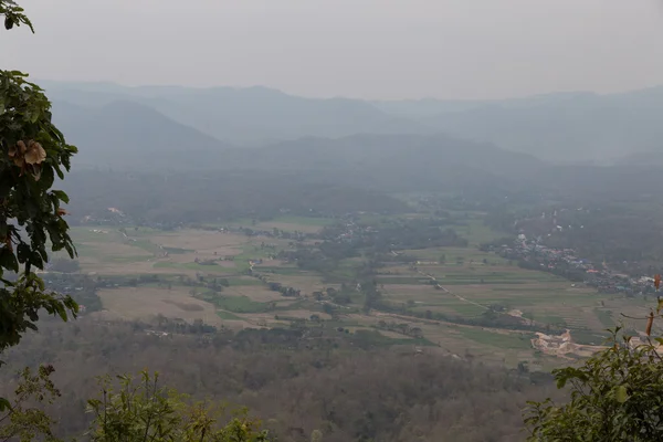 Forest, field, mountain in rural thThailand — стоковое фото