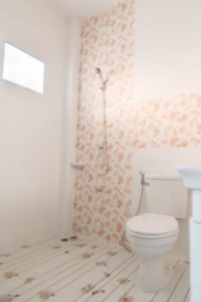 トイレ水洗トイレ (ぼやけてデフォーカス インテリアの背景) — ストック写真