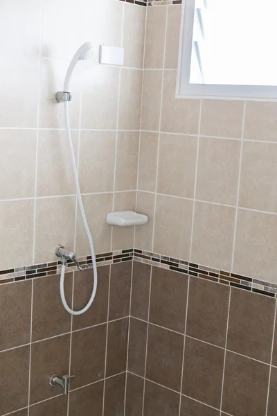 Shower room (blurry defocused for interior background) — Stock Photo, Image