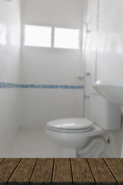 Lavatory flush toilet (blurry defocused for interior background) — Stock Photo, Image