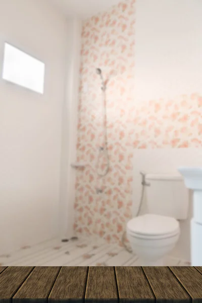 Lavatory flush toilet (blurry defocused for interior background) — Stock Photo, Image