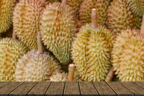 Durian frukt på hyllan — Stockfoto