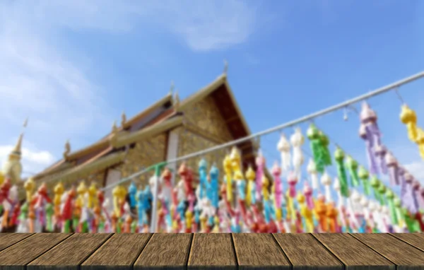 Decoración colorida de la linterna de papel para el festival Yeepeng — Foto de Stock