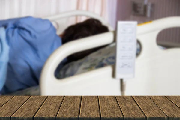 Patient sleeping in hospital — Stock Photo, Image