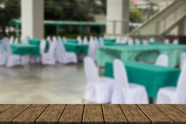 El arreglo de mesa y silla para banquete —  Fotos de Stock