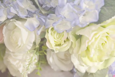 dekorasyon için yapay gül çiçek buketi