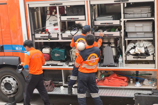 sağlık görevlisi sahte afet tatbikatı