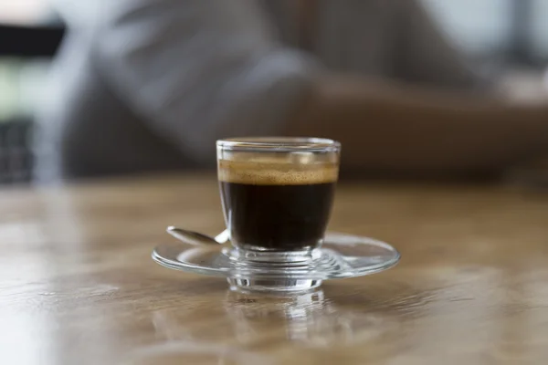 Xícara de café expresso quente — Fotografia de Stock