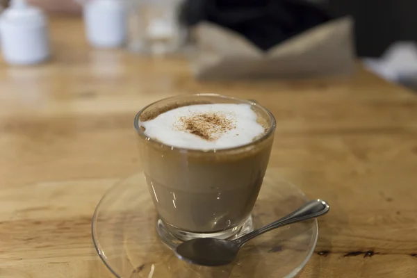 Filiżanka gorącej kawy espresso — Zdjęcie stockowe