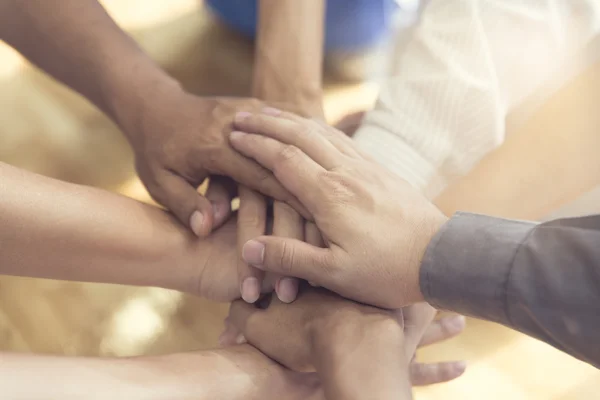 United hands for cooperation and teamwork concept — Stock Photo, Image