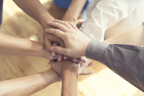 United hands for cooperation and teamwork concept — Stock Photo, Image