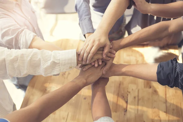 United hands for cooperation and teamwork concept — Stock Photo, Image