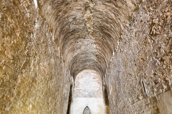 Textue mağara tünel duvar — Stok fotoğraf