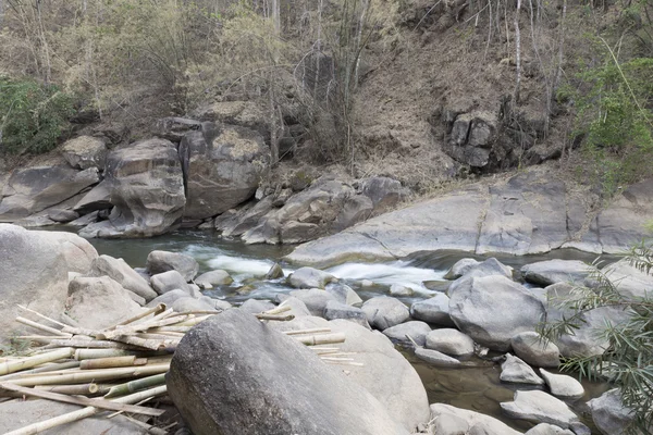 taş dere içinde su akışı