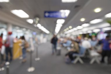 Havaalanı terminali millet, arka plan bulanıklık