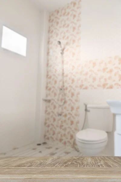 Splachovací záchod (fuzzy rozostření pozadí interiéru) — Stock fotografie
