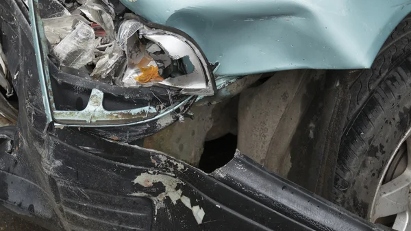 Gecrashte auto van verkeersongeval — Stockfoto