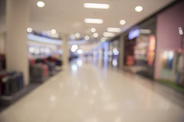 Shopping center para uso como conceito de compras, fundo borrão com — Fotografia de Stock