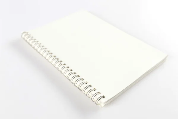 Cuaderno sobre fondo blanco — Foto de Stock